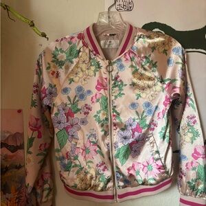 Floral Girls Bomber Jacket9-10-make an offer